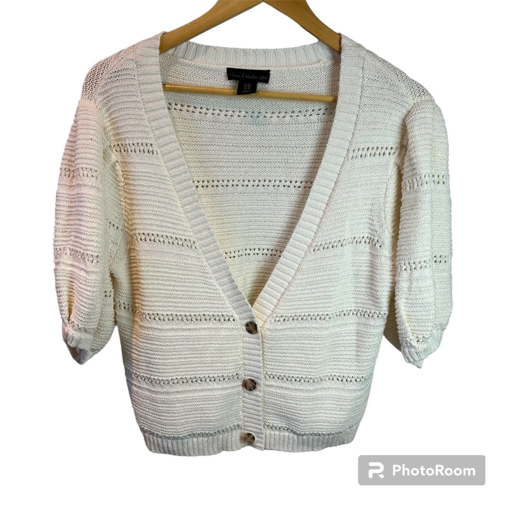 House of Harlow 1960 Short Sleeve Knit Cardigan NWOT Size Medium